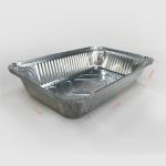 Silver Shallow Oblong Disposable Foil Pans for Household Container Food Aluminum