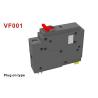 Buy cheap VF001 Miniature Circuit Breaker(MCBs) 120V 6A PLUG ON TYPE IEC/EN 60898-1 from wholesalers