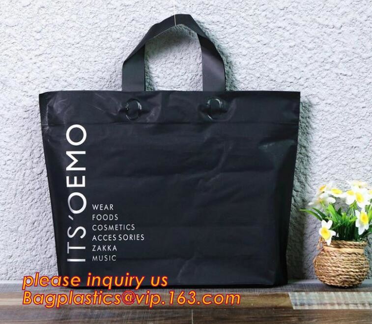 Soft Loop Handle Plastic Bags for carrying food,Starch Oxo Biodegradable Soft Loop Handle Plastic Bag For Grocery bageas