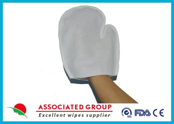 Buy cheap Hygiene 90gsm Spunlace Bath Wash Gloves Fresh Scent With Single Threat Sewing from wholesalers