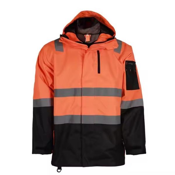 Buy cheap In Stock Men Hi Vis Workwear Safety Jacket Two Tone Top Waterproof Reflective Jacket from wholesalers