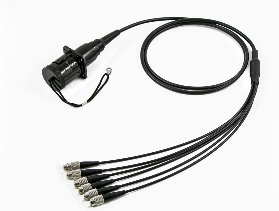 Military Grade Fiber Optic Cable Assembly High Reliability Rugged Waterproof Dustproof