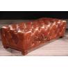 Buy cheap classic old style antique club rectangle leather ottoman from wholesalers