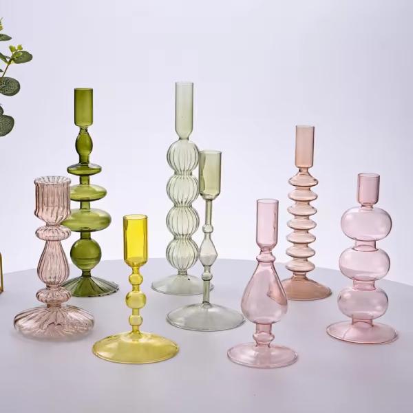 Buy cheap Handmade Wedding Glass Candlesticks Home Decoration from wholesalers
