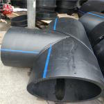 Sdr11 PE Y Elbow Pipe Gentain Fabricated Fitting 2mm~3mm Thickness Non toxic