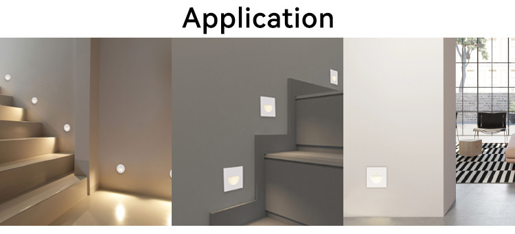 DC24V Tunable Round Stair Lights White 2700K-6500K Round LED Step Light