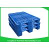 Buy cheap Single Faced Steel Reinforced Rackable Plastic Pallets 1300*1100*160mm from wholesalers