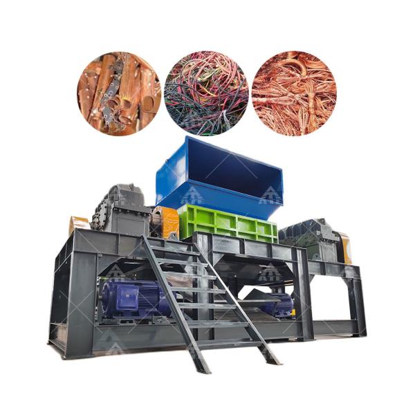 Buy cheap Industrial Scrap Metal Double Shaft Cable Tube Copper Cable Shredder from wholesalers