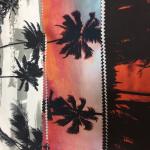 Twill Style Polyester Material Fabric Printed Peach Skin Twill Microfiber 150cm