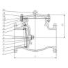 Buy cheap Flanged Swing Cast Steel Check Valve -46 To 425 Celsius Degree Working Temp from wholesalers