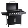 Buy cheap Large 70000btu Barbeque Charcoal Grill Outdoors Kitchen Metal 6 Burners Gas BBQ Grill from wholesalers