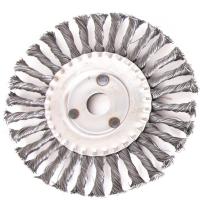 Buy cheap Circular Knotted Wire Wheel Brush / Wheel Cleaning Brush Customized Size product