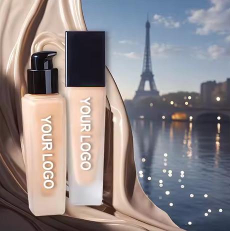 Buy cheap Women's Full Coverage Natural Mineral Liquid Foundation Wholesale Waterproof Concealer Sunscreen Cream Dark Light Loose Makeup from wholesalers
