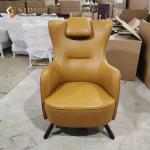 Modern Leisure Chair, Morder Leather Chair, Leather Upholstered Chair, Leather