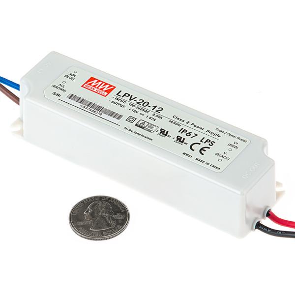 Buy cheap 12v Taiwan meanwell drivers LED lights power supply 20w from wholesalers
