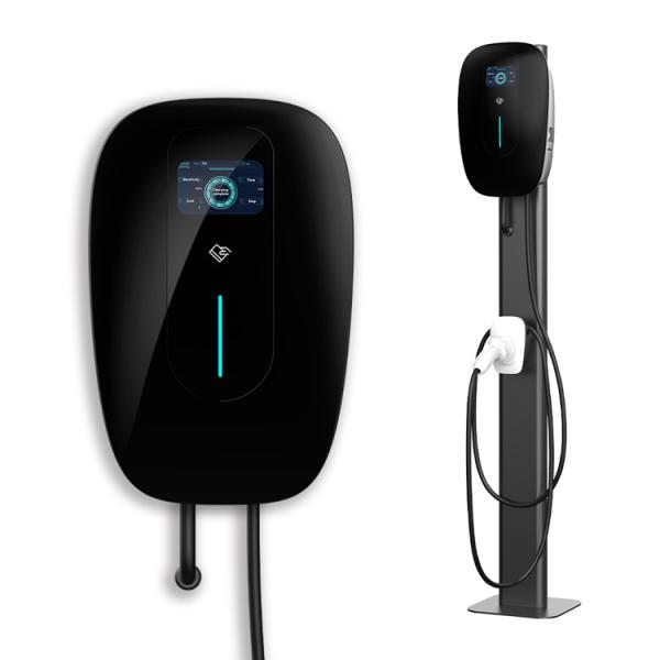 Buy cheap IP65 Waterproof Outdoor Car Charging Point , 32A Car Charger with LCD Screen from wholesalers