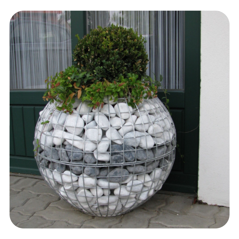 Garden Decor 4mm Diameter Customized Welded Gabion Box with Rust-Resistant Coating