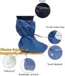 Waterproof green disposable PE shoe cover plastic overshoes,Hospital Using