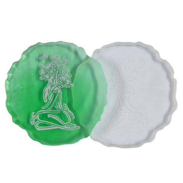 Buy cheap Irregular Shape Silicone Resin Mold Poxy Jewelry 3D Coaster Moulds from wholesalers