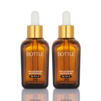 Buy cheap 50ml Dropper Empty Serum Container Cosmetic Hair Oil Custom Logo Glass Serum product