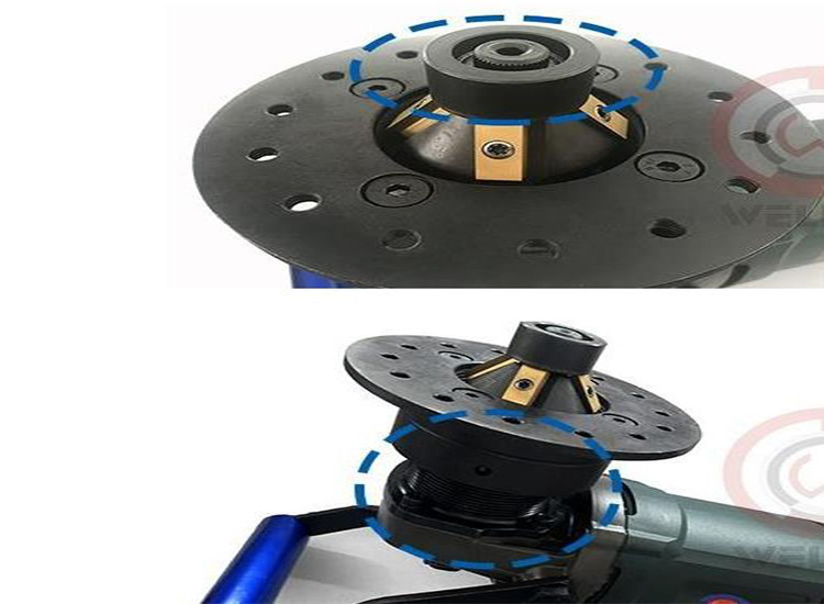 Steel Slope Mouth Portable Plate Beveling Machine 1400W 7500r/Min