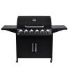 Buy cheap Large 70000btu Barbeque Charcoal Grill Outdoors Kitchen Metal 6 Burners Gas BBQ Grill from wholesalers