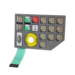 Waterproof Capacitive Membrane Keypad With PET Circuit ZIF Connector