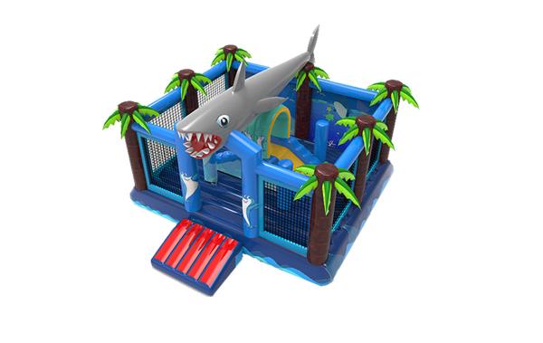 Buy cheap Inflatable Shark Attack Bounce House Kids Bouncy Jumping Castle from wholesalers