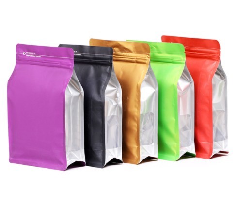 Amazon Wholesale Flat Bottom Custom Print Plastic Bag, China Manufacturer Flat Bottom Flour Packaging Bag