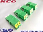 Automatic Shutter Cap Fiber Optic Adapter Duplex LC/APC PBT Green Without Flange