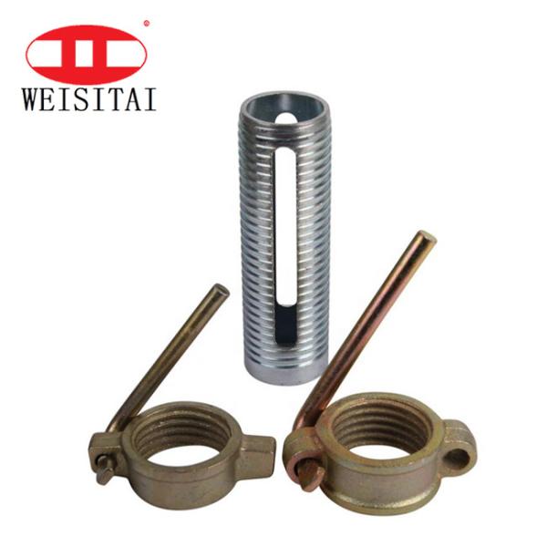 Buy cheap 3mm Thick Galvanized Shoring Pipe Scaffold Parts Prop Sleeve from wholesalers
