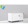 Buy cheap Combined Side Open Three Drawer Mobile Pedestal Cabinet With Tambour Door from wholesalers