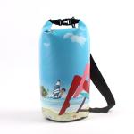 Bucket Type PVC Waterproof Dry Bag , Waterproof Shoulder Bag For Sports