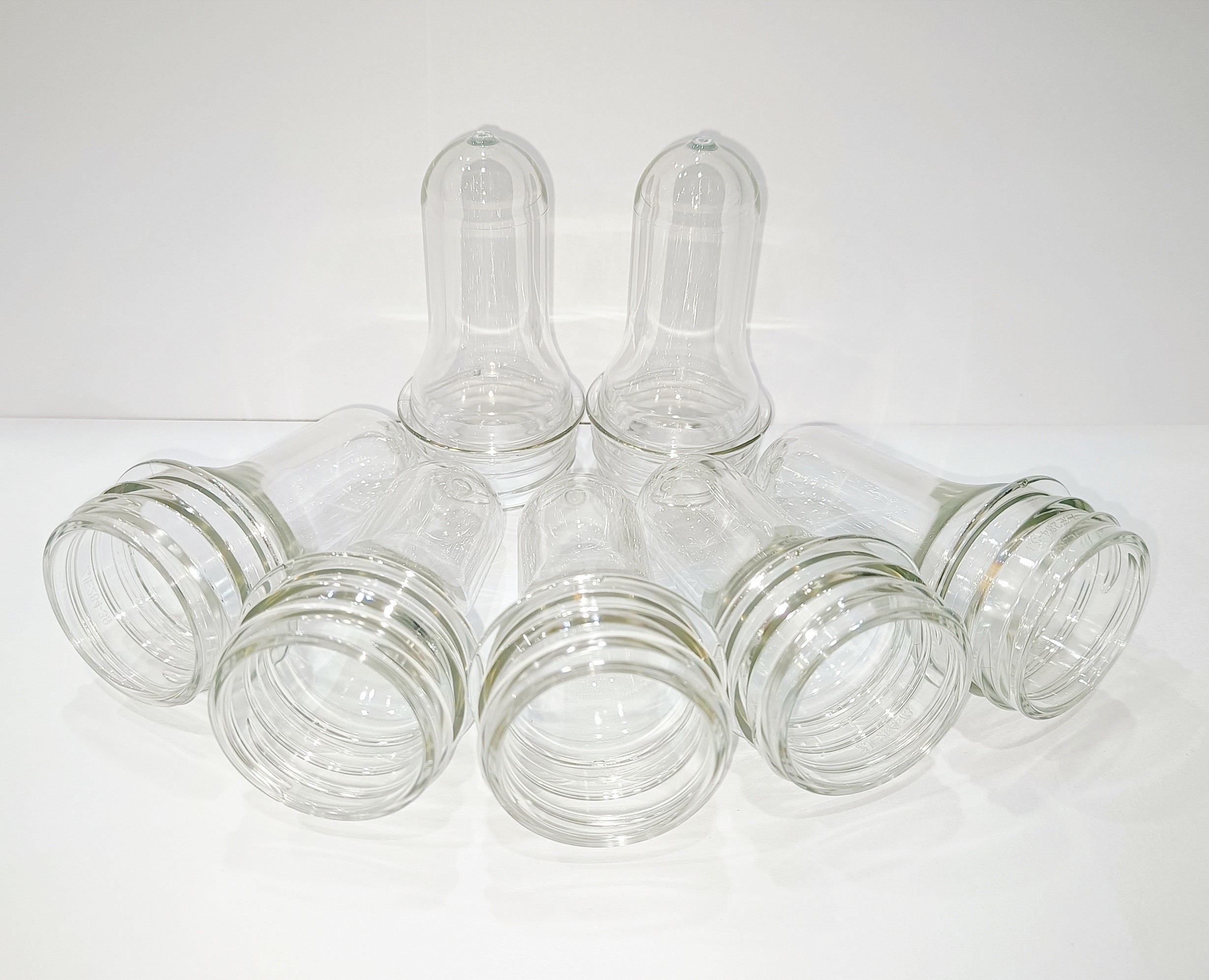Transparent PET Plastic Preform 32mm 38mm 42mm For Beverage Bottles