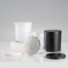 Buy cheap 14oz Clear White Candle Jar With Metal Lid Iron Cylinder Type For Candle Making Home Decorating from wholesalers