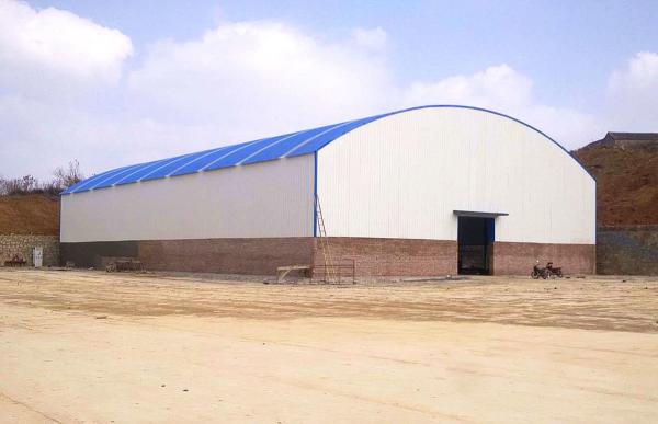 Buy cheap Large Span Steel Arch Buildings Metal Arch Roof Truss Sheds For Steel Material Storage from wholesalers
