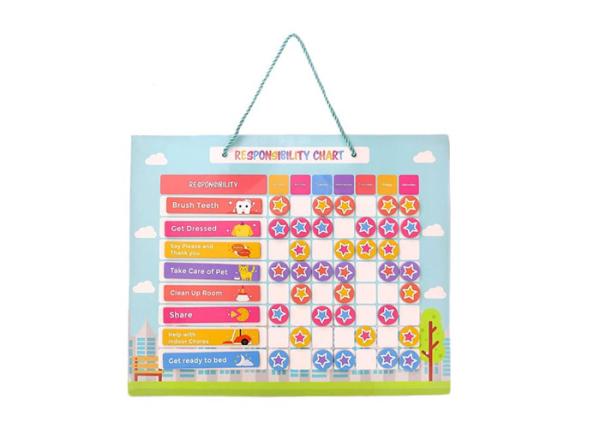 Buy cheap Magnetic Reward Behavior Star Chore Chart 17X12 inch，Magnetic Dry Earse Board from wholesalers