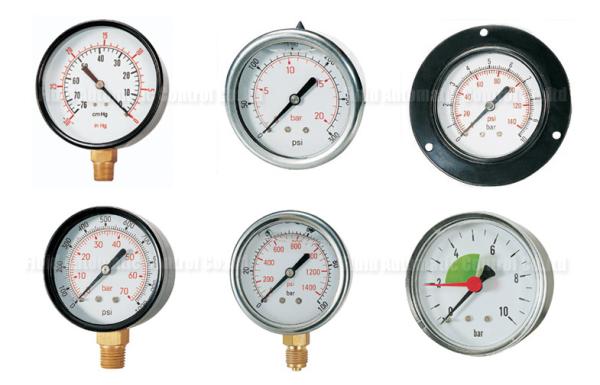 -76cmHG - 1500Psi Pneumatic Air Pressure Gauge , Pressure Manometer 40mm-150mm