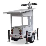 Solar Light Tower With 2*420W solar panels For Construction Sites Lighting