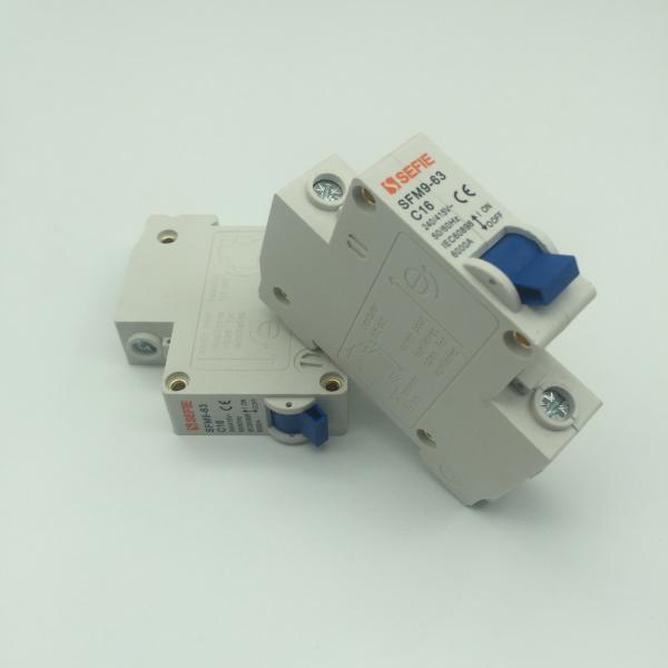 Buy cheap C45 Series 4.5ka 230 / 400V MCB Blue Handle Mini Circuit Breaker from wholesalers