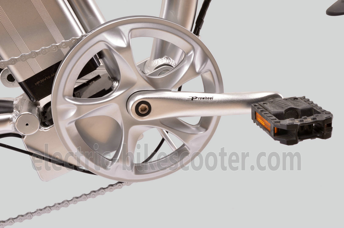 36V 250W Folding Electric Bike Full Suspension EN15194 With Shimano Derailleur