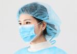 Protective 3 Ply Disposable Surgical Masks Non Woven Examination Type