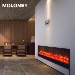 118 Inch Frameless View Electric Fireplace Heater Multi Color Cold Flames