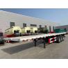Buy cheap Payload 45ton 40Ft Container Flatbed Semi Trailer Q345B Steel from wholesalers