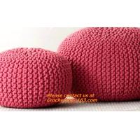 Buy cheap hand made crochet floor pouffe crochet knit hassock crochet knit Ottoman Floor product
