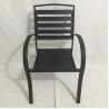 Buy cheap Outdoor Courtyard Curved Armchair Plastic Wood Slat Aluminum Stacking from wholesalers