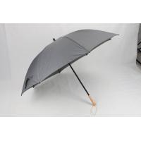Buy cheap 30 Inch Mens Black Golf Umbrella , Wooden Handle Long Shaft Golf Umbrella product