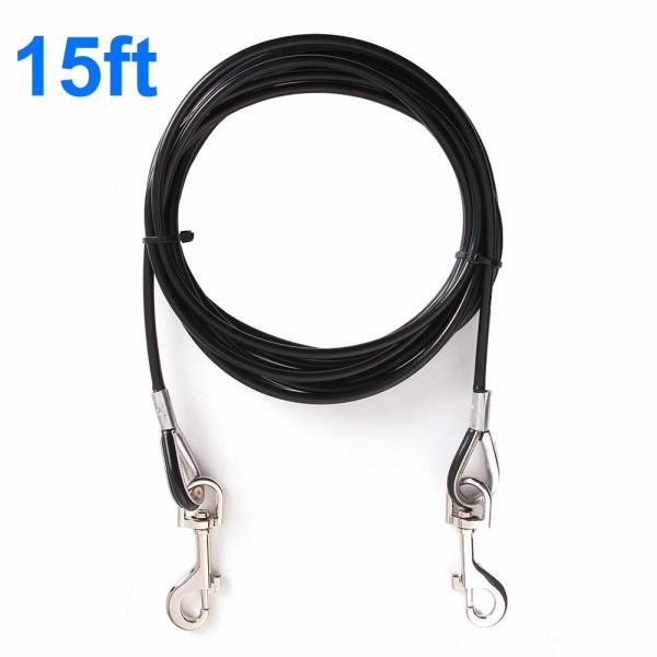 Buy cheap Crack Resistant Waterproof Dog Leash 15ft Tie Out Cable PVC Coating Rope from wholesalers
