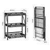 Buy cheap Floor Standing Foldable Multi Layer Kitchen Shelf Dish Storage Rack Free Install from wholesalers