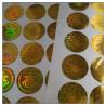 Buy cheap Die cut adhesive golden hologram laser label , customized golden hologram laser label from wholesalers